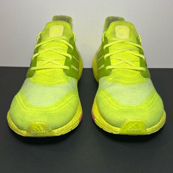 Mens ADIDAS UltraBoost 21’ Solar Yellow Athletic Shoes / Size 12 - Picture 2 of 9